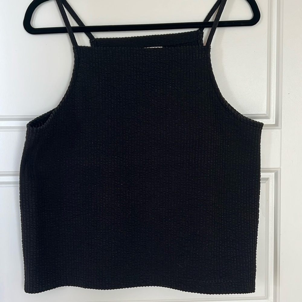 Madewell High Neck Thin Strap Cropped Tank (Nova)